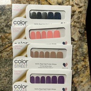 Color street  nail polish strips, set of 4